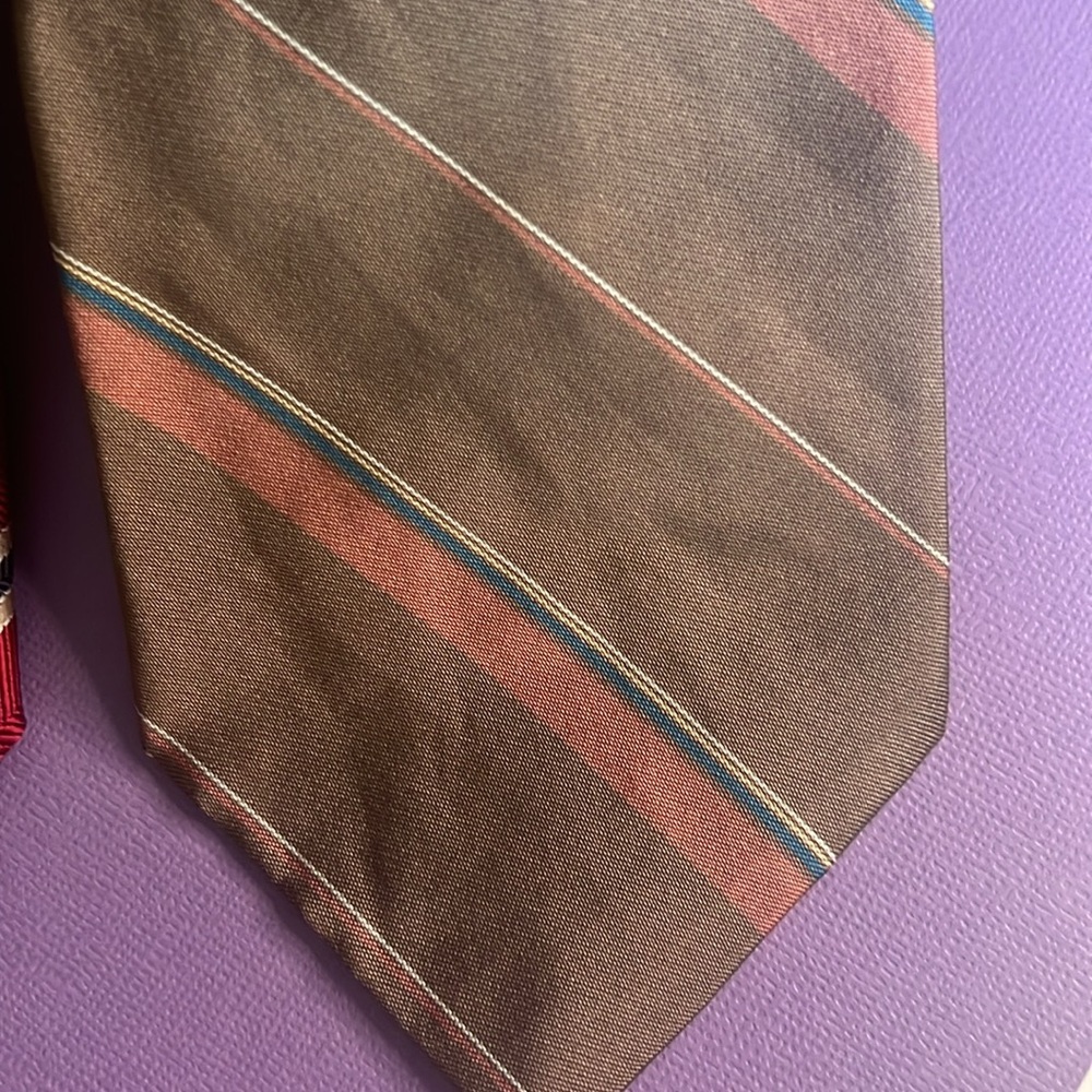 Christian Dior 100% Silk Stripped Ties Bundle - Picture 5 of 7